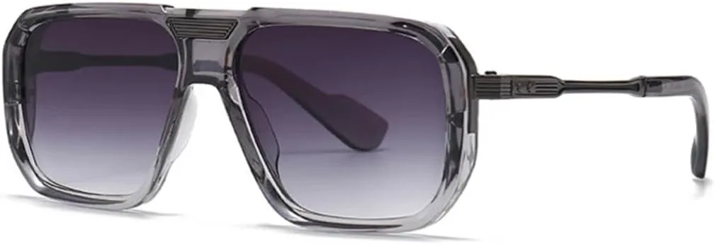 

Ретро-солнцезащитные очки для женщин и мужчин, градиентные, роскошные, с заклепками, в тренде, с защитой от УФ-излучения UV400 UATXTAU, Gray Gray Gradient