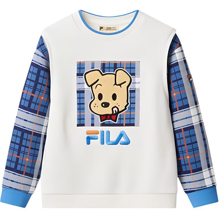 

FILA KIDS Свитшот YUANTIANZHI,LIANMINGKUAN FW24 Cloud White для детей 3-7 лет