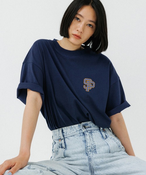 

Футболка унисекс с логотипом Spalding, темно-синий ADAM ET ROPE'