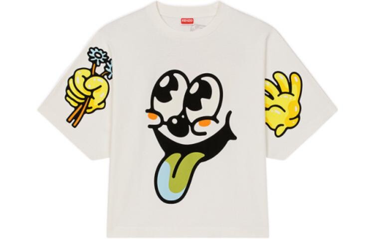 

Футболка мужская Off White Kenzo, кремовый