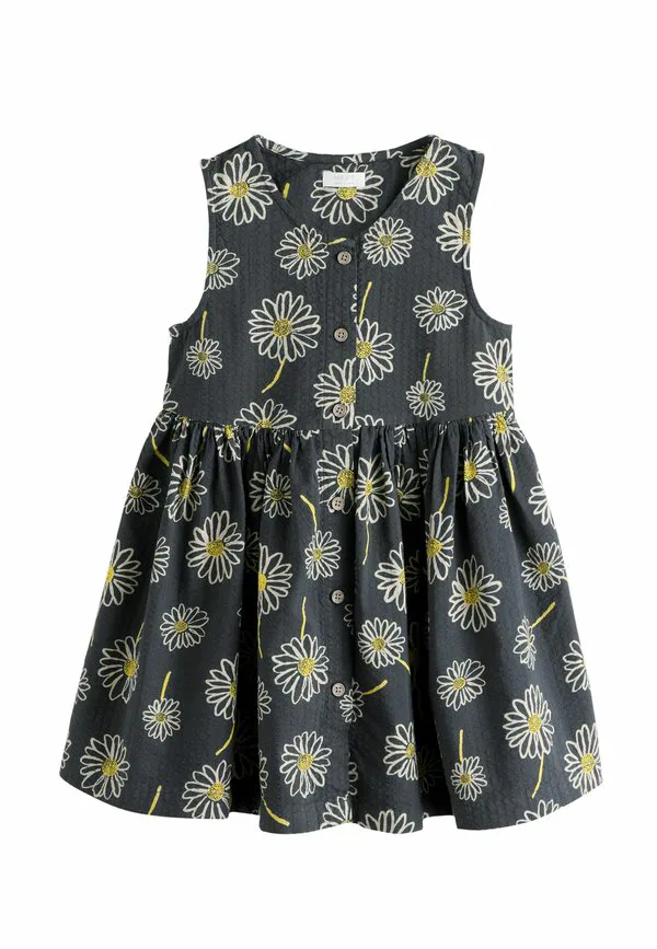 Платье повседневное, прямого кроя, с коротким рукавом Next, Monochrome Floral