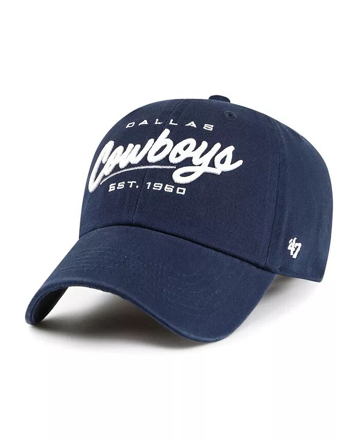

Женская темно-синяя шапка Dallas Cowboys Sidney Clean Up Adjustable '47 Brand