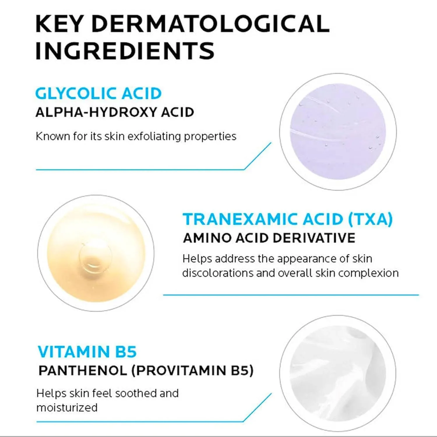 Сыворотка La Roche-Posay — С гликолевой кислотой, транексамовой кислотой, койевой кислотой и витамином B5 уменьшает — фото 4