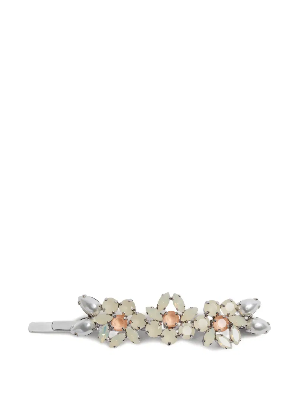 Заколка для волос «Сердечный цветок» Simone Rocha, серебро