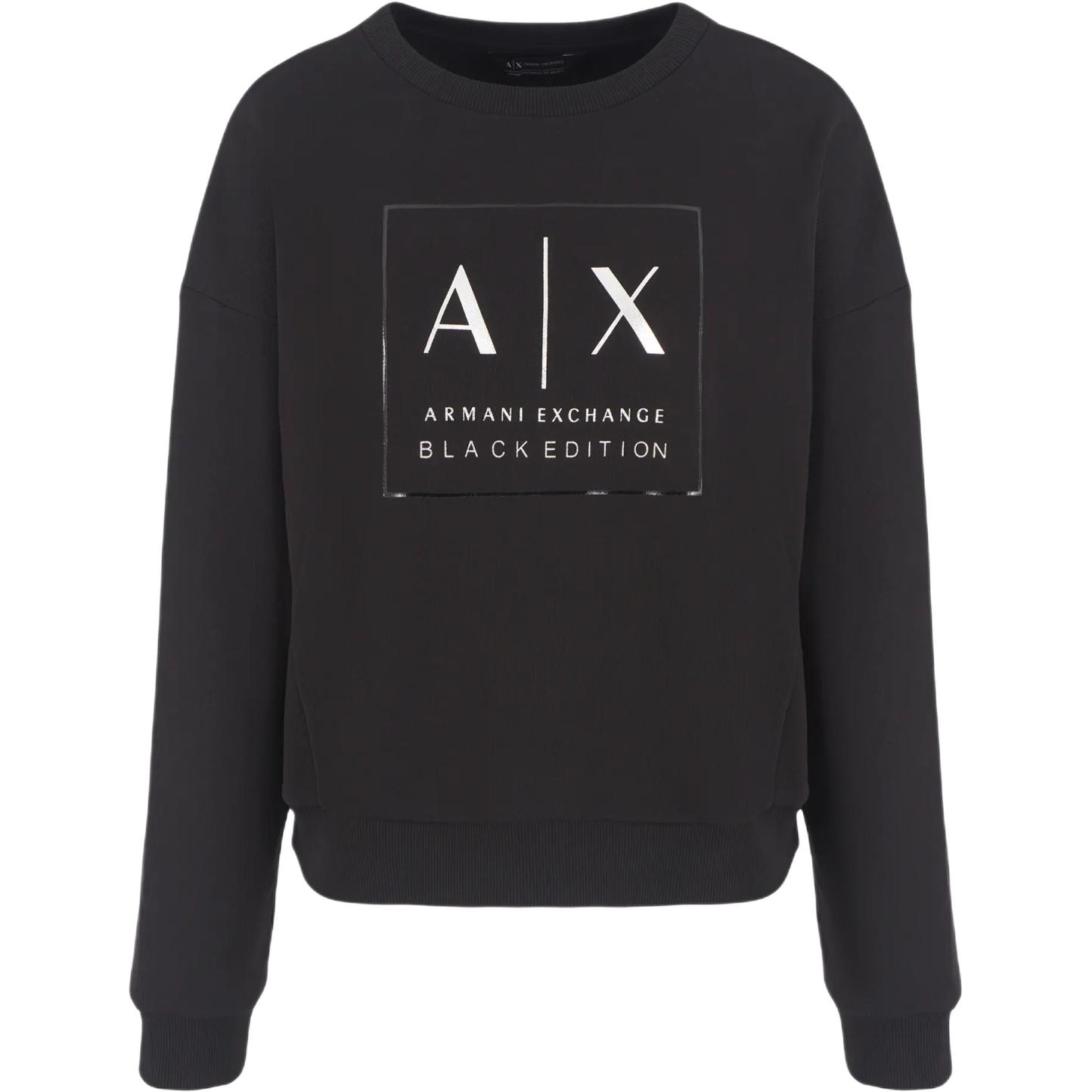 

Свитшот с логотипом ARMANI EXCHANGE, черный