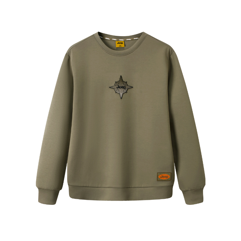 

Свитшот с круглым вырезом Unisex Jeep, army зеленый
