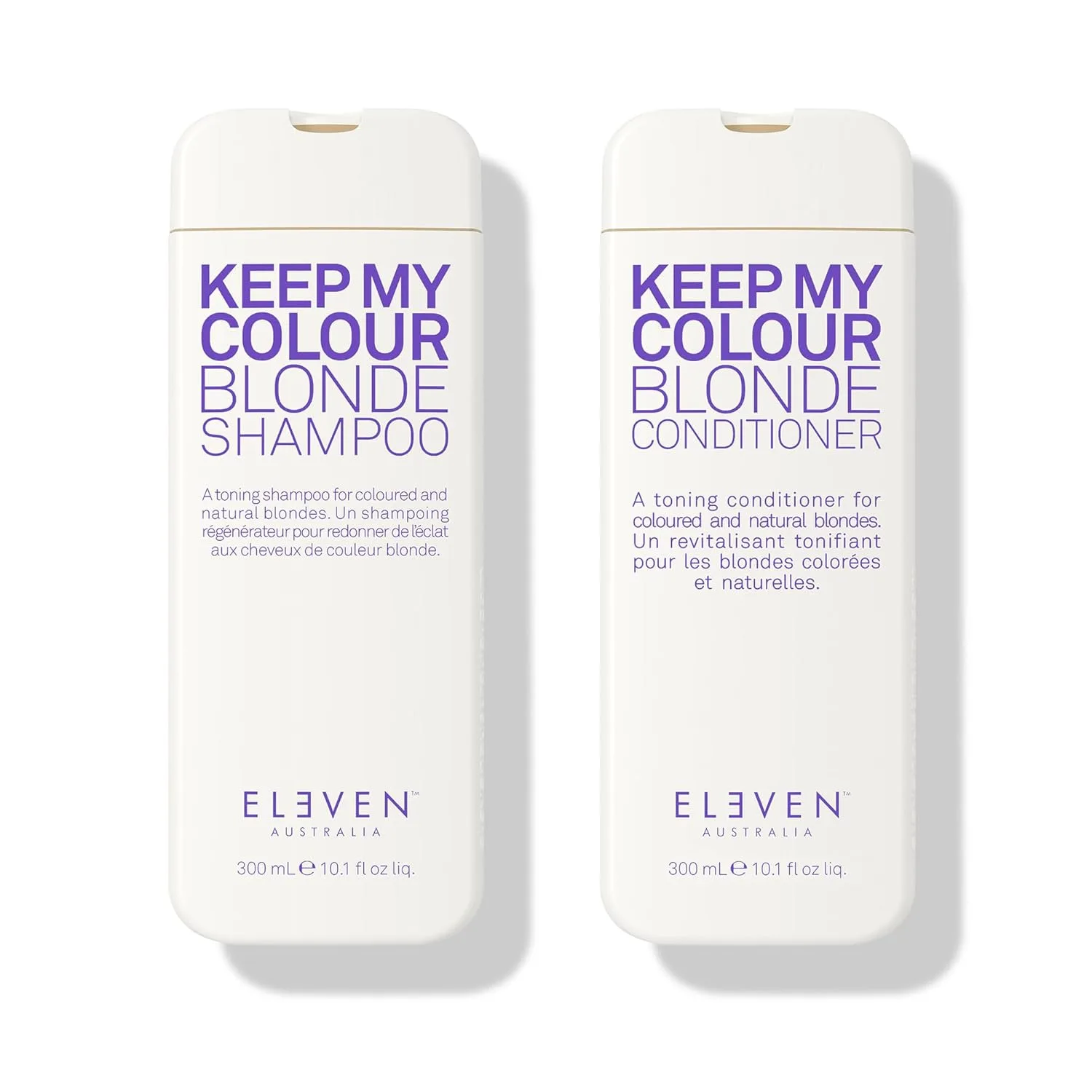 Набор шампуня и кондиционера ELEVEN AUSTRALIA Keep My Color Blonde, каждый флакон 10,1 жидких унций., blue