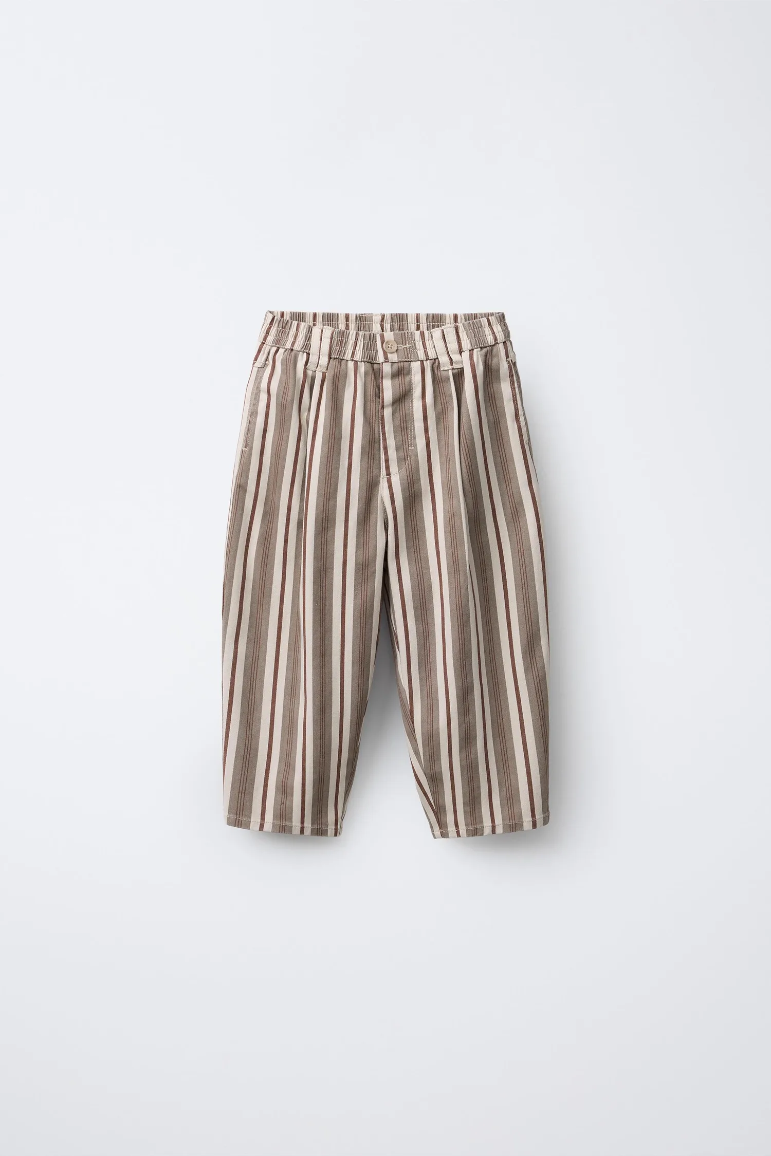 Полосатые широкие брюки Zara, мультиколор