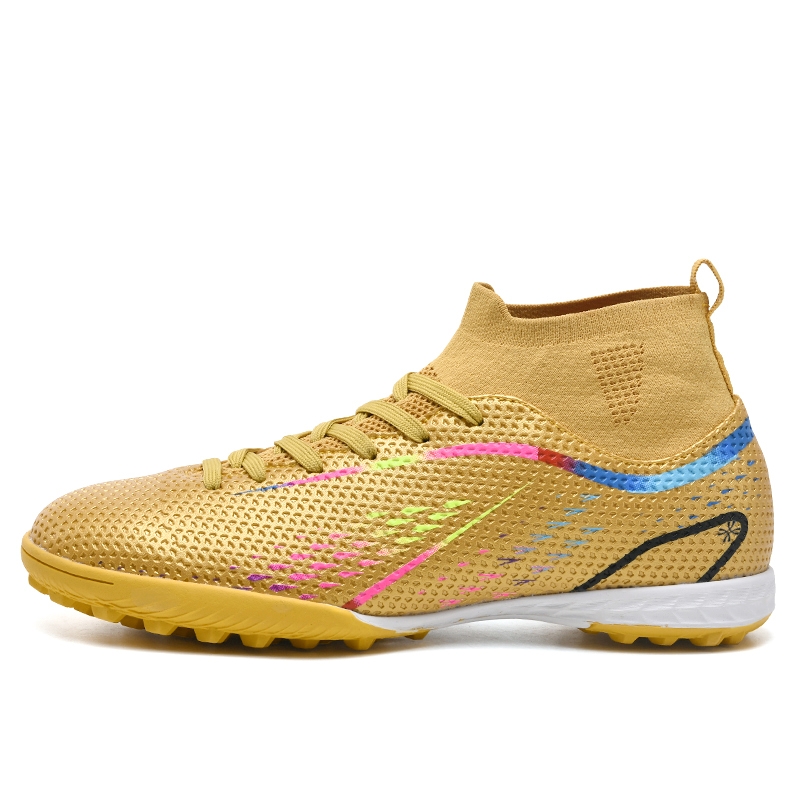 

Футбольные бутсы детские с высоким верхом, устойчивые к износу и скольжению, для подростков YUZHAOLIN, золотой