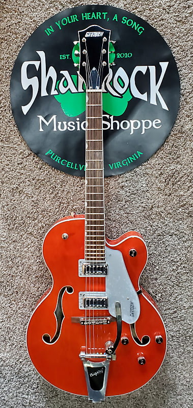 

Электрогитара Gretsch G5420T Electromatic Classic Hollow Body Single-Cut with Bigsby, Laurel Fingerboard, Orange Stain