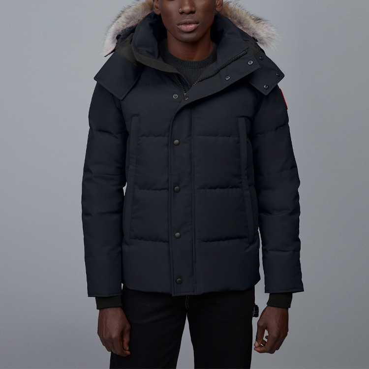 Canada Goose Пуховик зимний мужской тёмно-синий, Dark Blue — фото 4