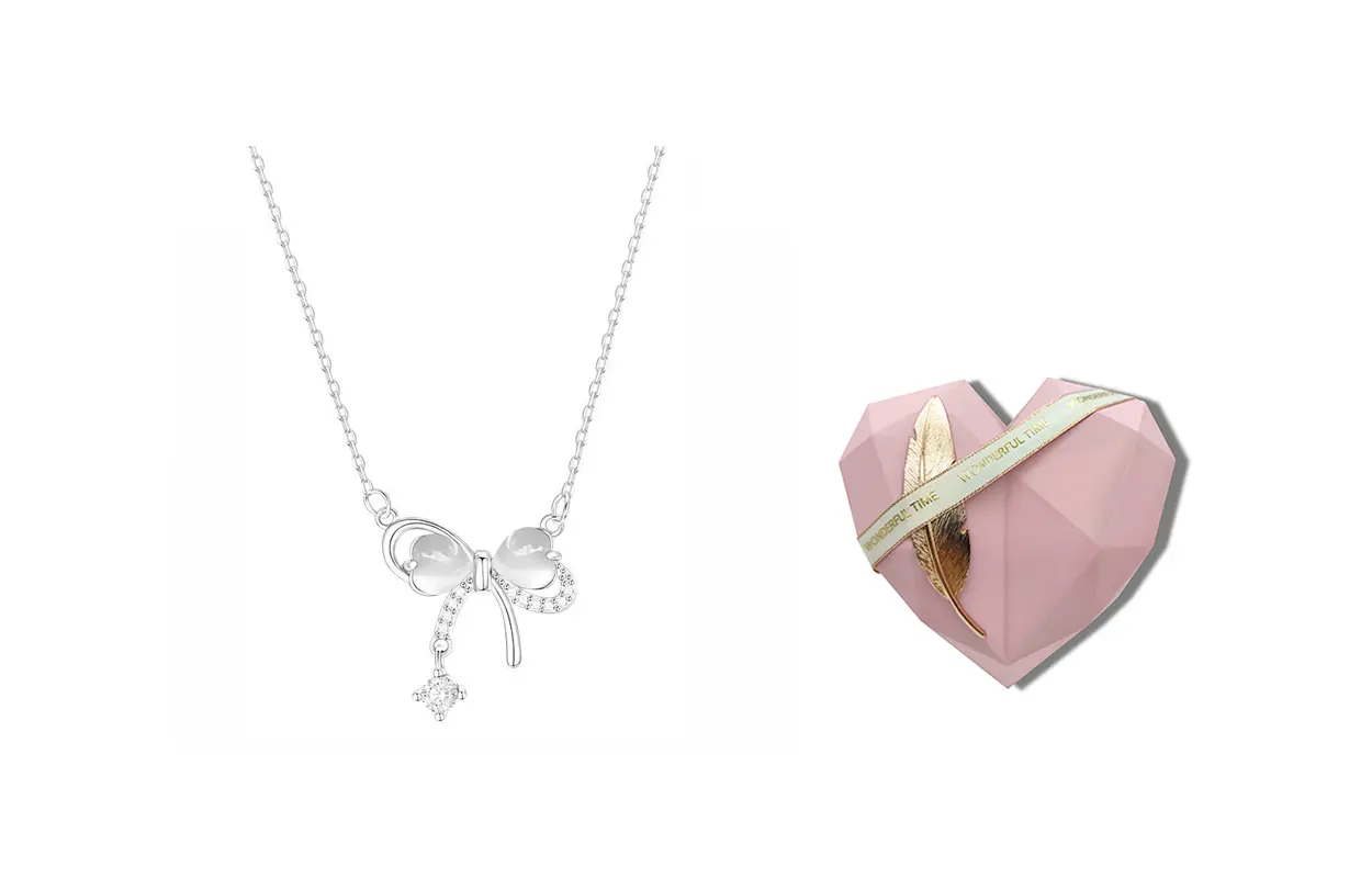 

Цветная эмалевая подвеска Women's COPI, Brilliant Heart Necklace + [Encounter Box]