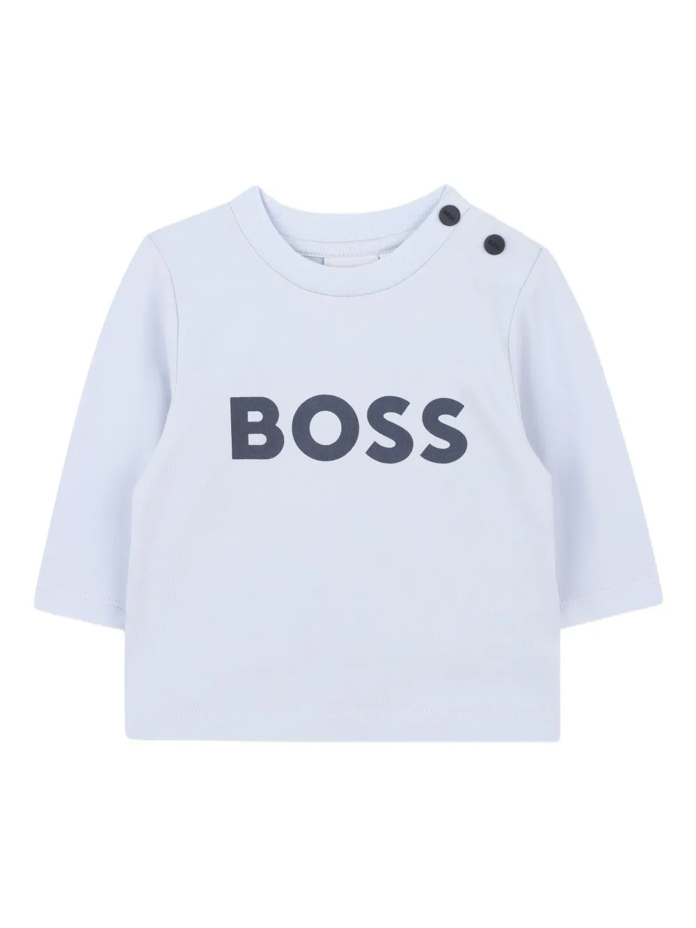 Комплект из  вельветового комбинезона и топа BOSS Kidswear, синий — фото 3
