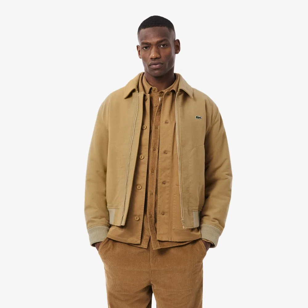 Мужской жакет из молескина бежевый от Lacoste