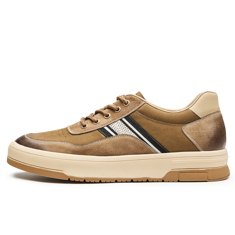 

Кроссовки Low top Fashion Casual Skateboard Shoes мужские GOG, хаки height-increasing 6cm-0933832-4xhp