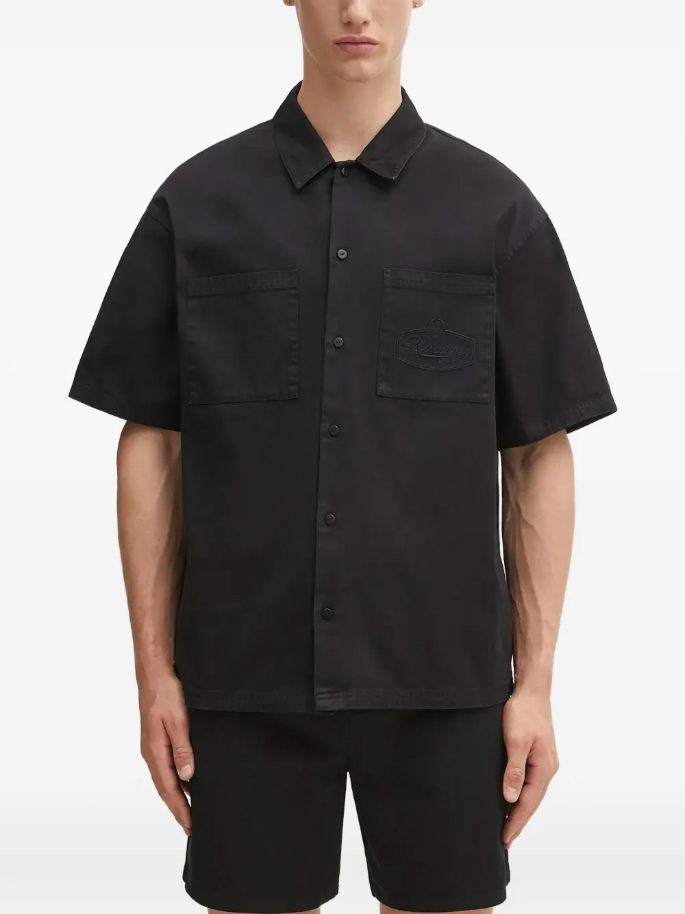 

Рубашка с вышитым логотипом Represent, черный