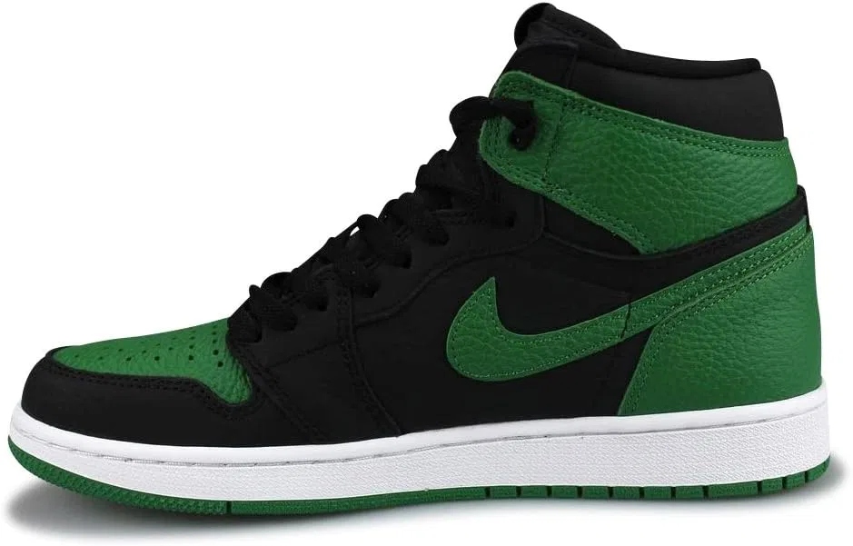Кроссовки мужские Nike Air Jordan 1 Retro High OG, Black/White-pine Green/Gym Red — фото 2