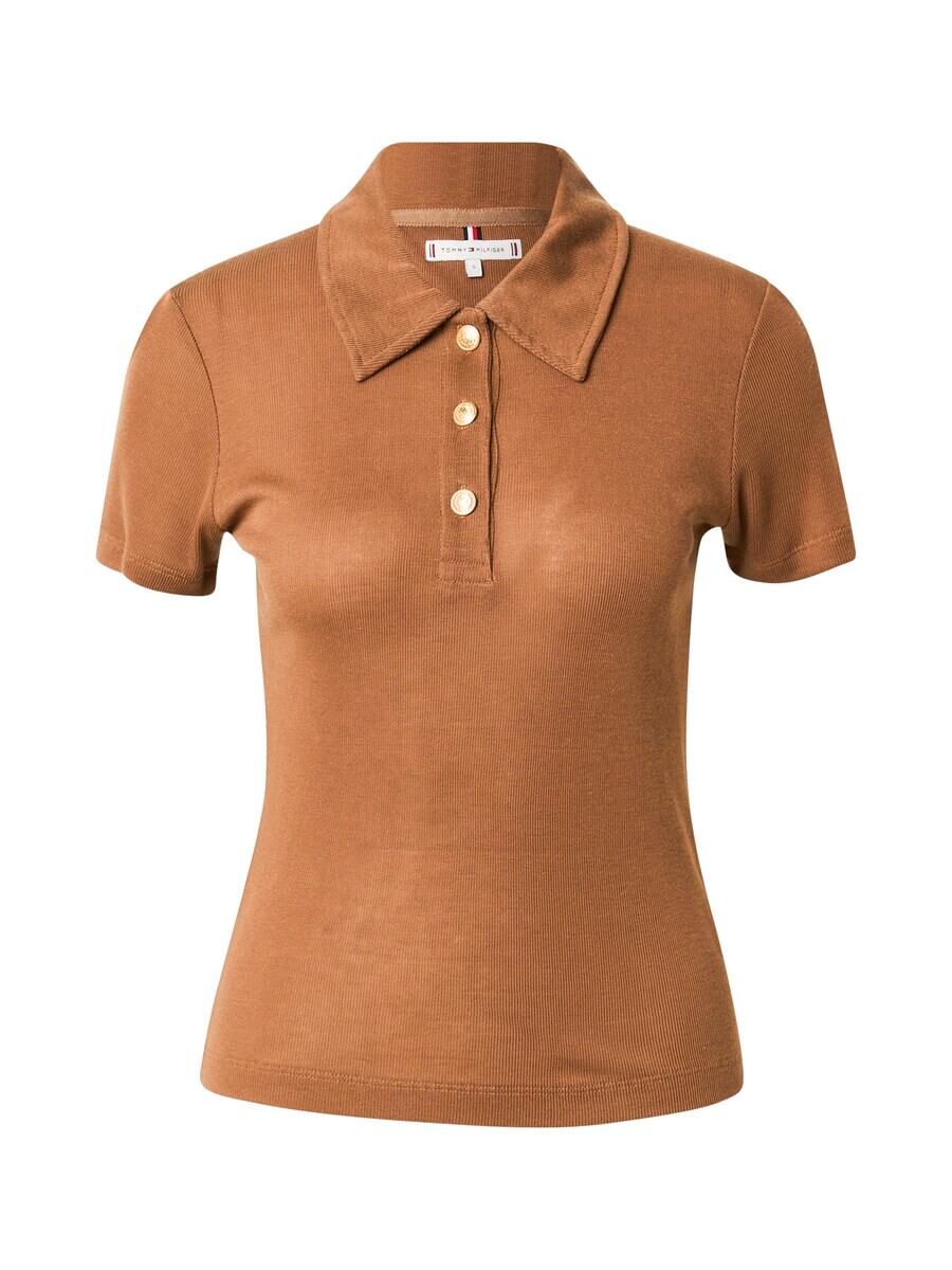 

Рубашка поло TOMMY HILFIGER Shirt, коричневый
