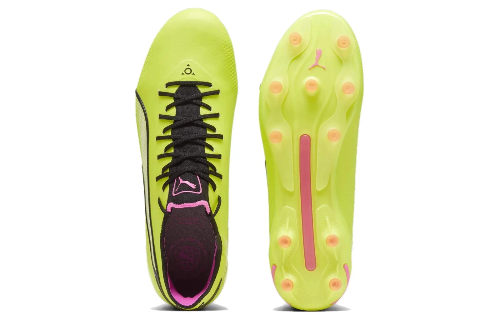 Мужские футбольные бутсы Puma King Ultimate 107563-06 Electric Lime Black FG/AG NIN1077 — фото 4