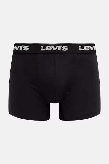 Боксеры из эластичного хлопка 3 шт Levi's, черный — фото 3