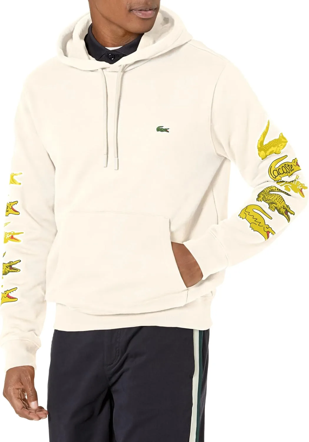 

Lacoste мужской худи с контрастным крокодилом