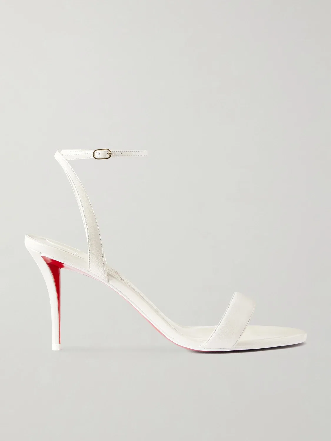 Босоножки Miss Z 80 из кожи Christian Louboutin, белый
