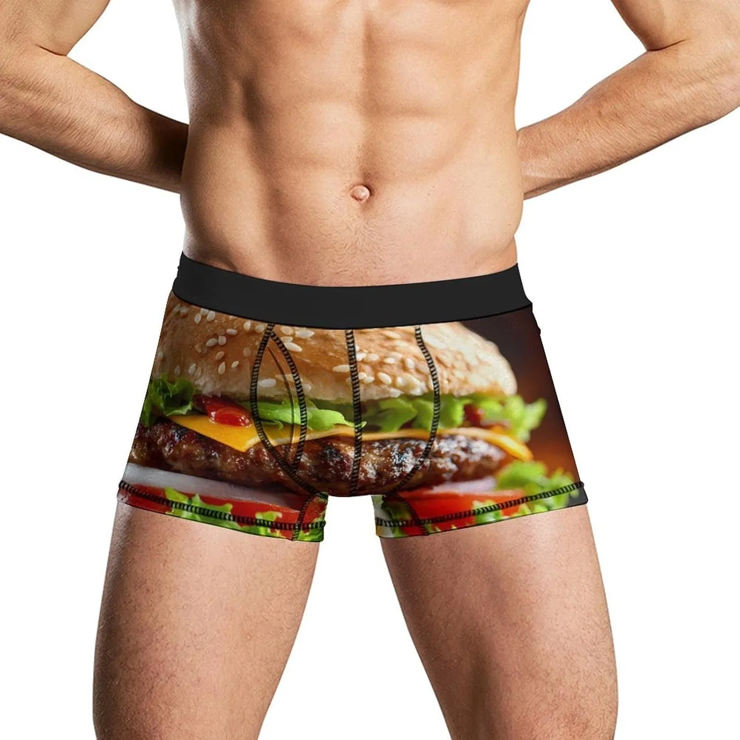 Боксеры с принтом Cheeseburger, Style