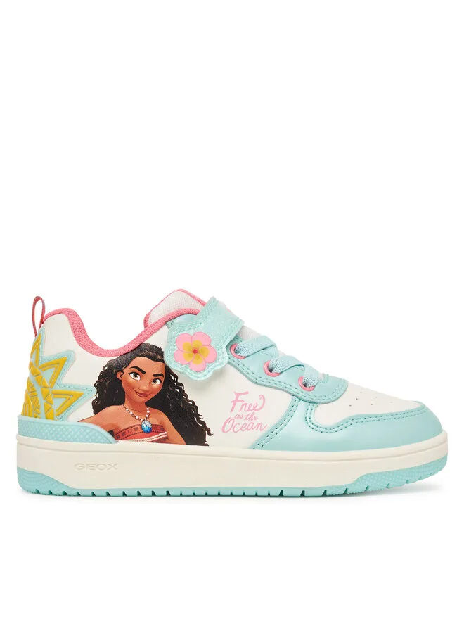 Кроссовки J Washiba Girl J65HXC 054AJ C0817 S красочные Geox, бирюзовый/белый