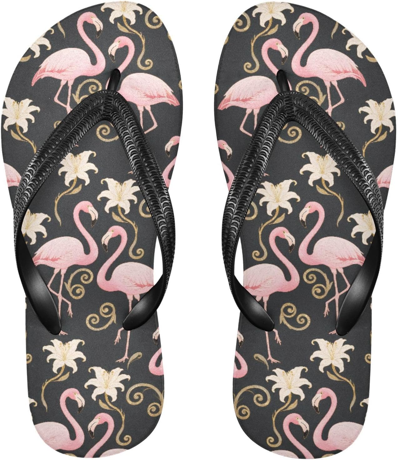 

Женские и мужские шлепанцы с цифровым изображением черепа и мотылька, женские слайдеры, мужские сандалии, шлепанцы для душа, летние нескользящие пляжные и для бассейна Mnsruu, Flamingos I18330