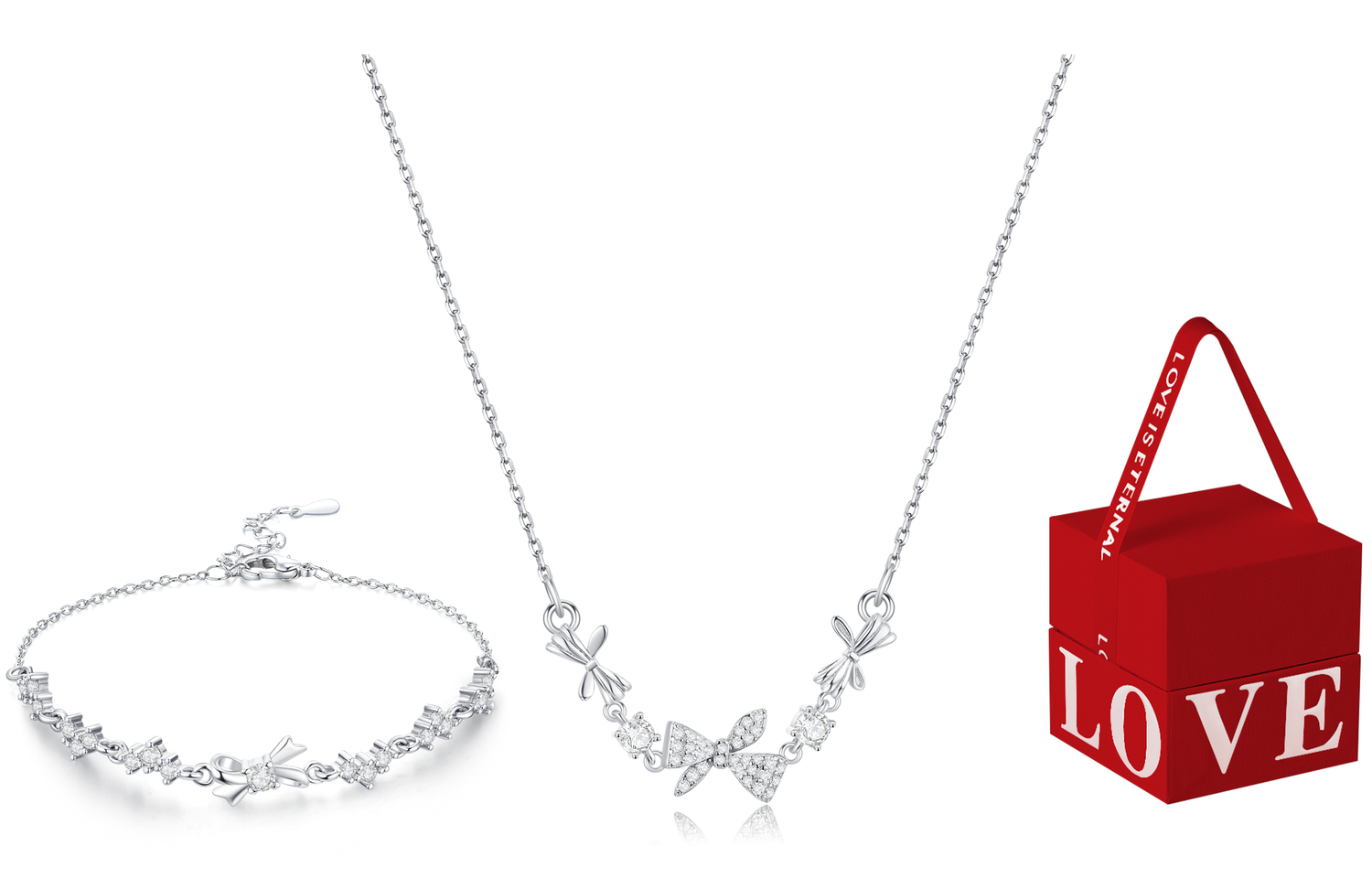 

Jodie＆Kevin Джоди и Кевин Браслет из циркония для женщин серебряный