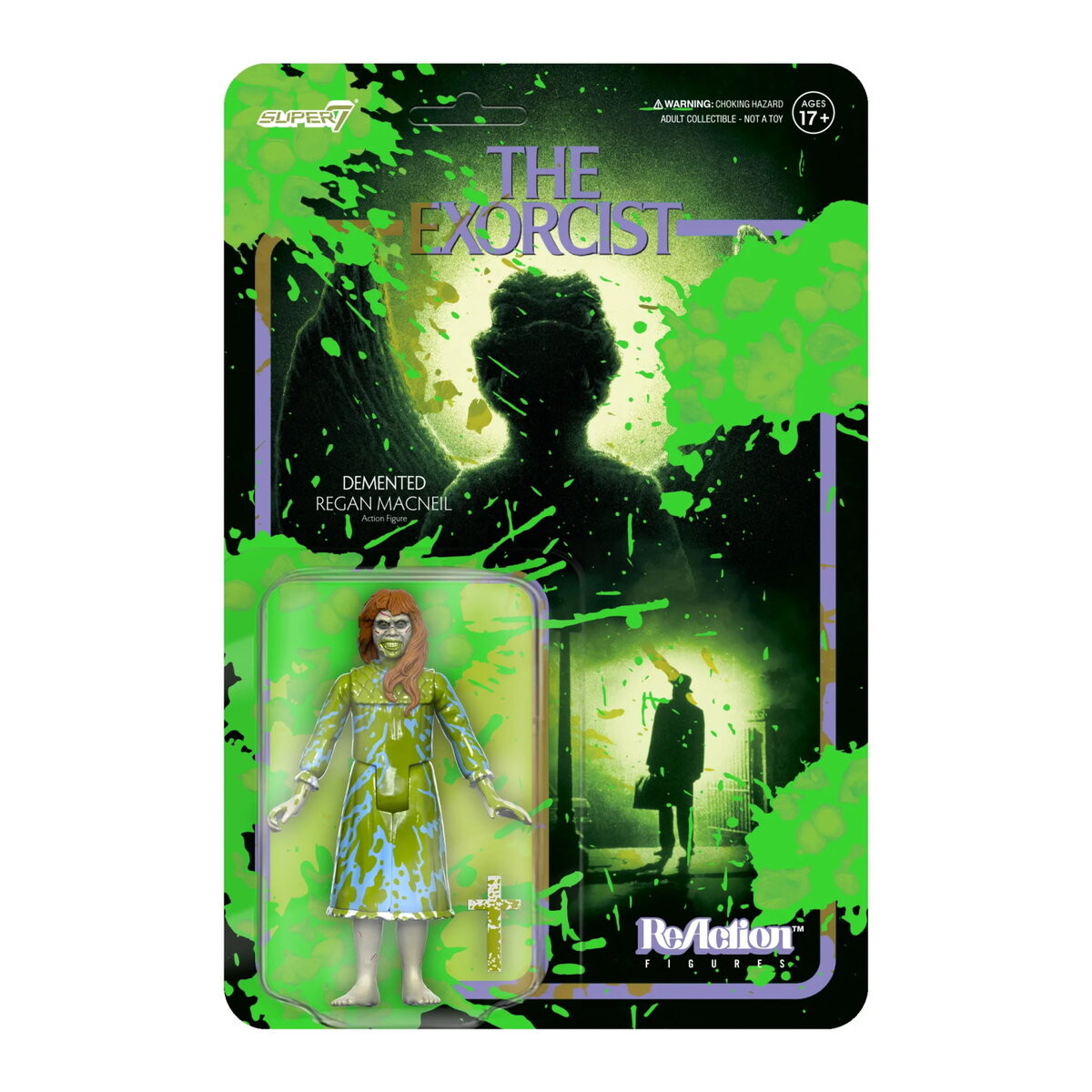 

SUPER7 — Фигурка Экзорцист Риган (Всплеск рвоты) 3,75 дюйма Inna marka
