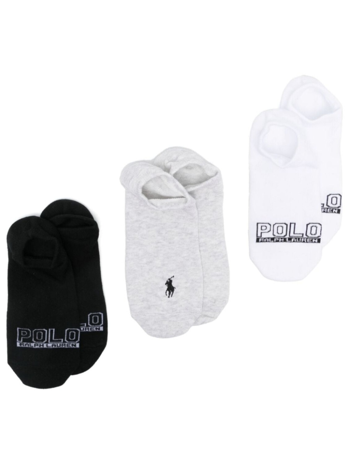 

Носки по щиколотку (упаковка из трех пар) Polo Ralph Lauren, черный