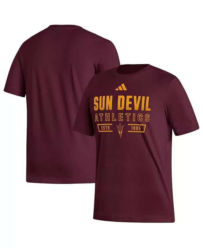 

Мужская темно-бордовая футболка Arizona State Sun Devils Head of Class Fresh Adidas