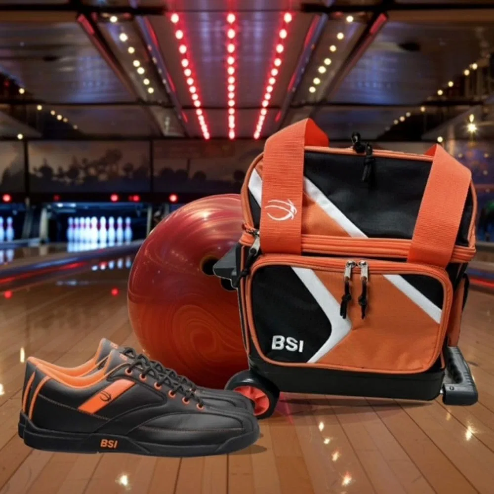 Мужские спортивные ботинки для боулинга BSI BSI PRODUCTS, INC., Black Orange — фото 3