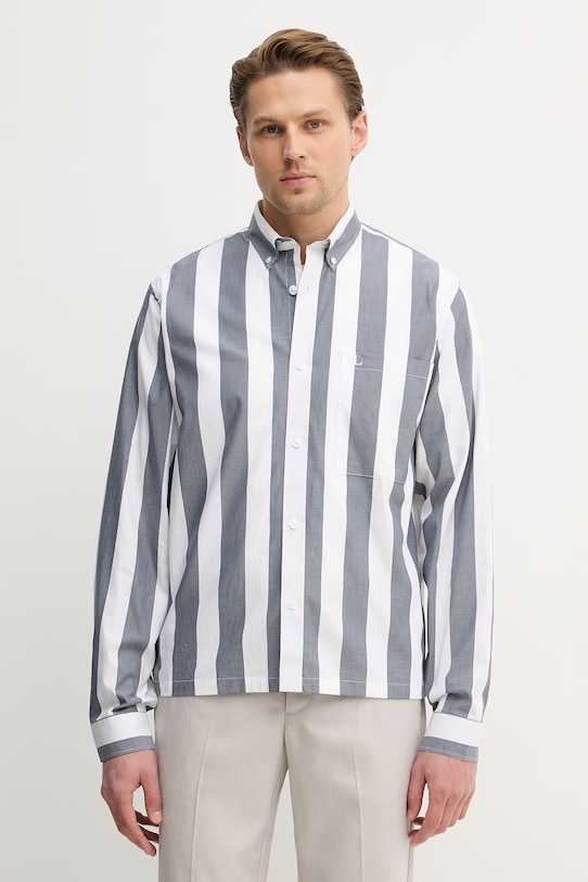 

Хлопковая рубашка Lindbergh, серый