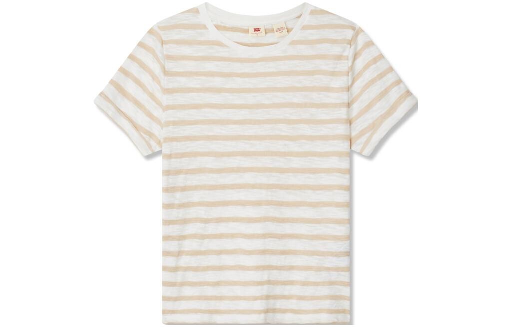 

Женская футболка Levi's levi’s, цвет Brown and white stripes