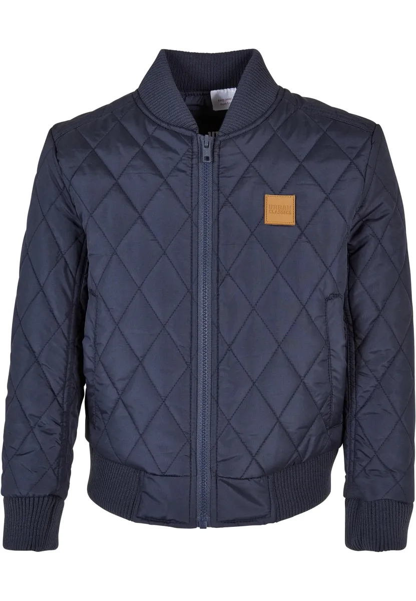 

Куртка всепогодная URBAN CLASSICS " Urban Classics Men's Boys Diamond Quilt Nylon Jacket" (1 шт.), без капюшона, цвет морской волны