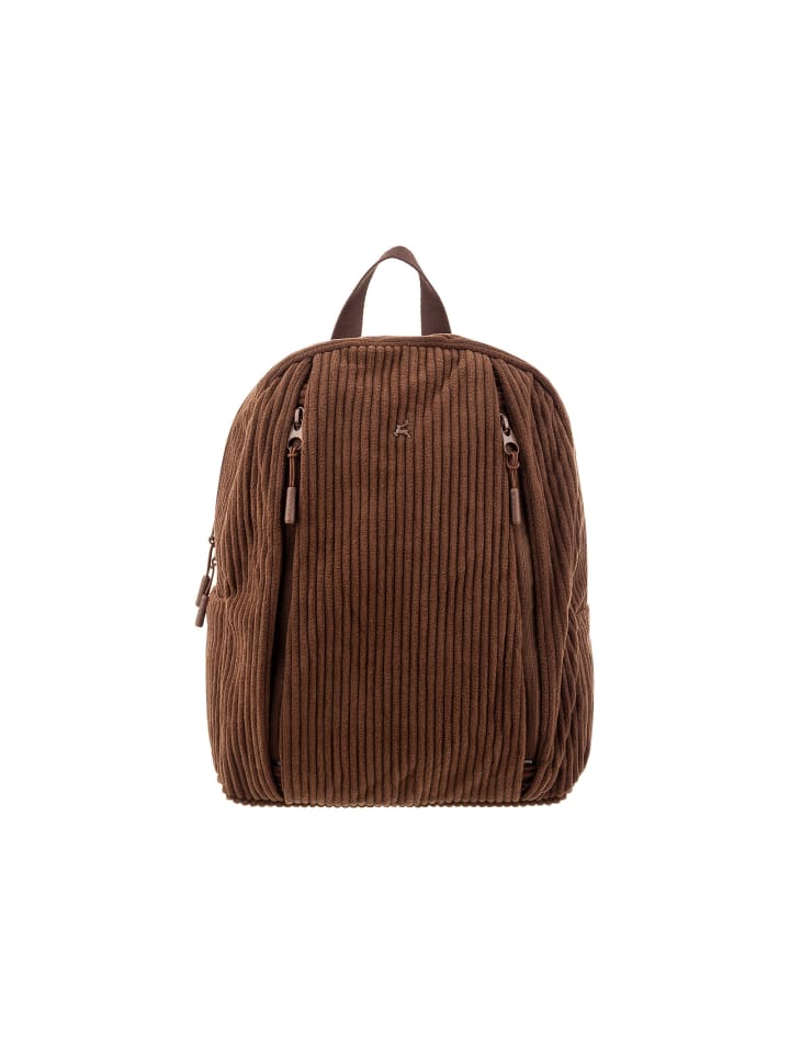 

Prato Классический рюкзак SC14 из вельвета с широким рубчиком цвета мокко