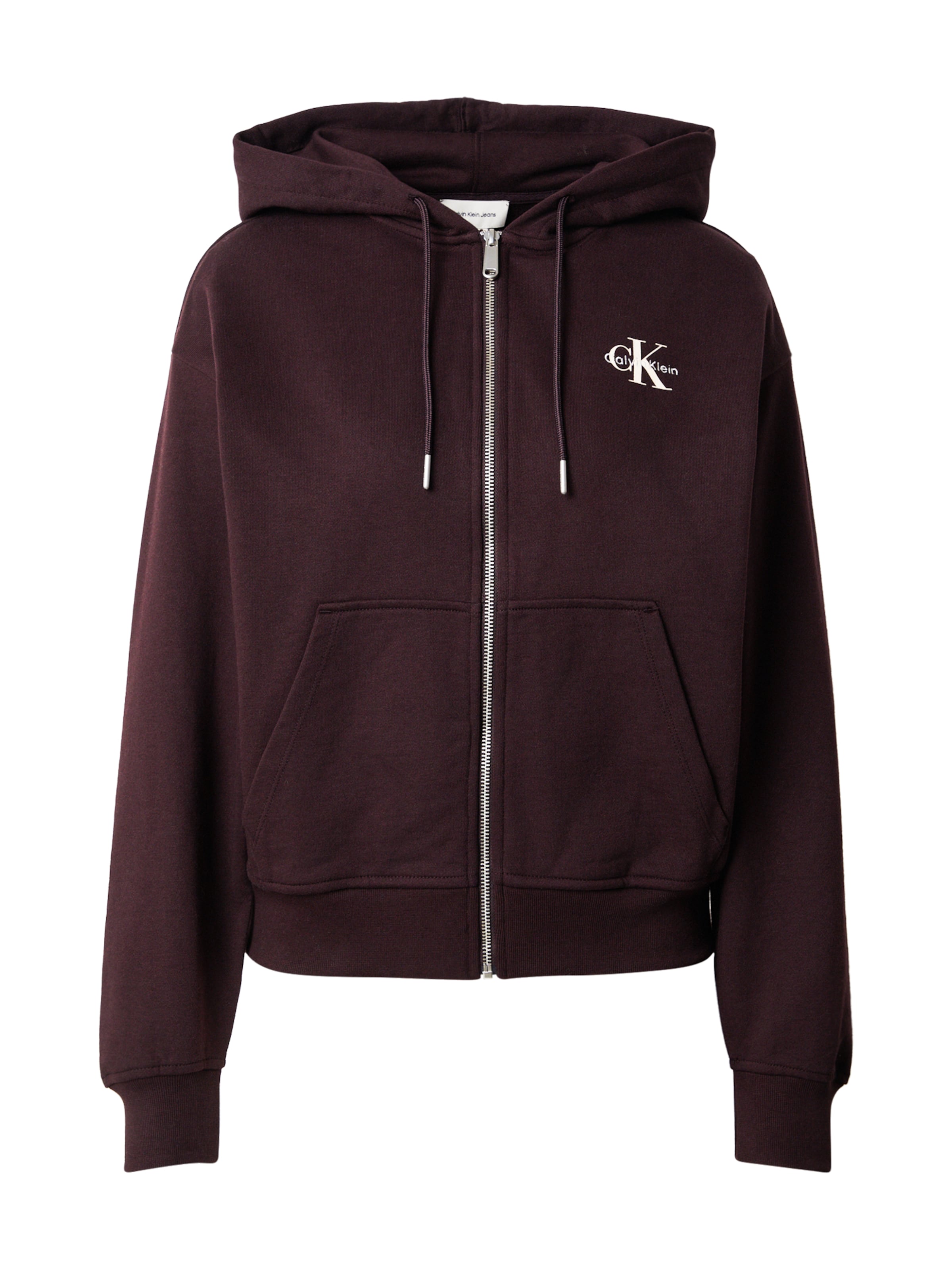 

Calvin Klein Jeans Толстовка с молнией в цвете баклажан