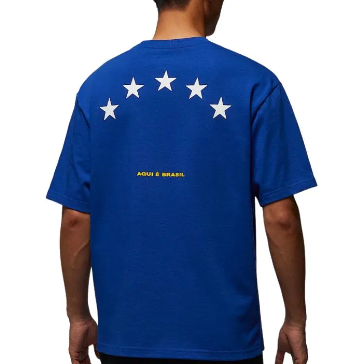 Футболка Air T Shirts Men's Old Royal Blue с круглым вырезом, умеренная Jordan — фото 3