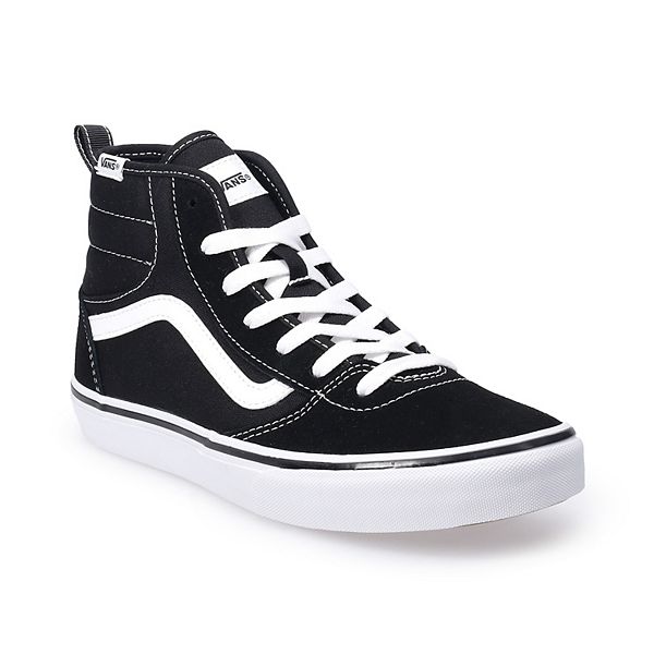 Детские кроссовки Atwood на шнурках Vans, Suede Black White
