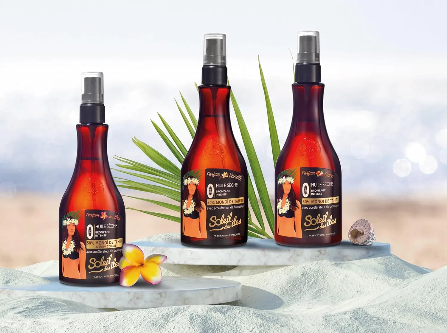 Сухое масло для загара Soleil des Isles Monoï-Tahiti, 100% натуральное, с ароматом ванили, 100 мл Soleil Des Iles — фото 4