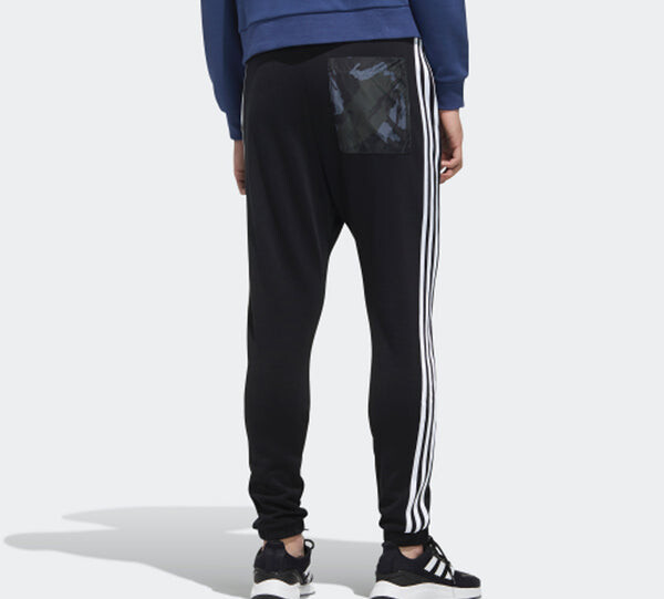 Спортивные штаны adidas neo M Cs Camo Tp Side Stripe Sports Pants Black, черный — фото 2