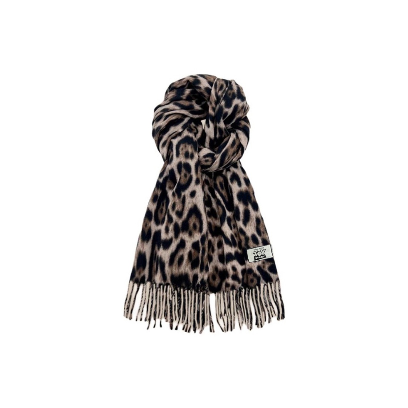 

Disney Вязаный шарф унисекс, Leopard Print Khaki