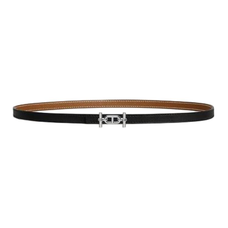 

HERMES Кожаный женский ремень разноцветный шириной 1,3 см, Black