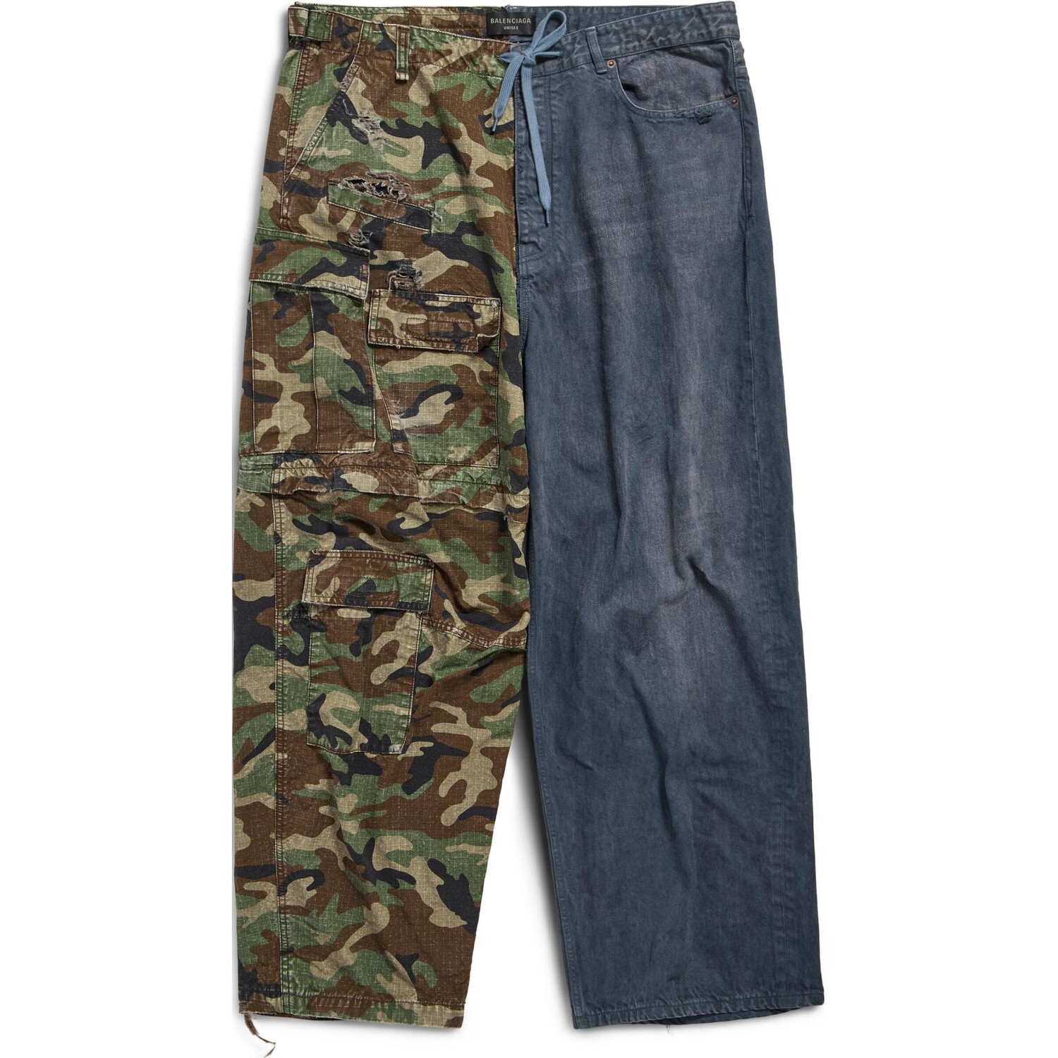 

Джинсы унисекс темно-синие Balenciaga, темно-синий