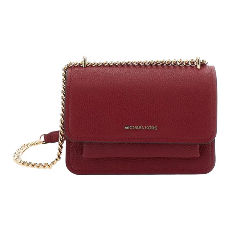 

MICHAEL KORS Сумка через плечо из телячьей кожи, женская, темно-красная и черная