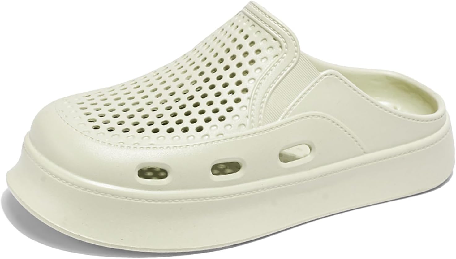 

Садовые сабо на платформе для женщин: унисекс легкие дышащие тапочки с толстой подошвой, летние удобные противоскользящие садовые туфли, мюли, сандалии на выход на улицу и на пляж Fdskwky, зеленый