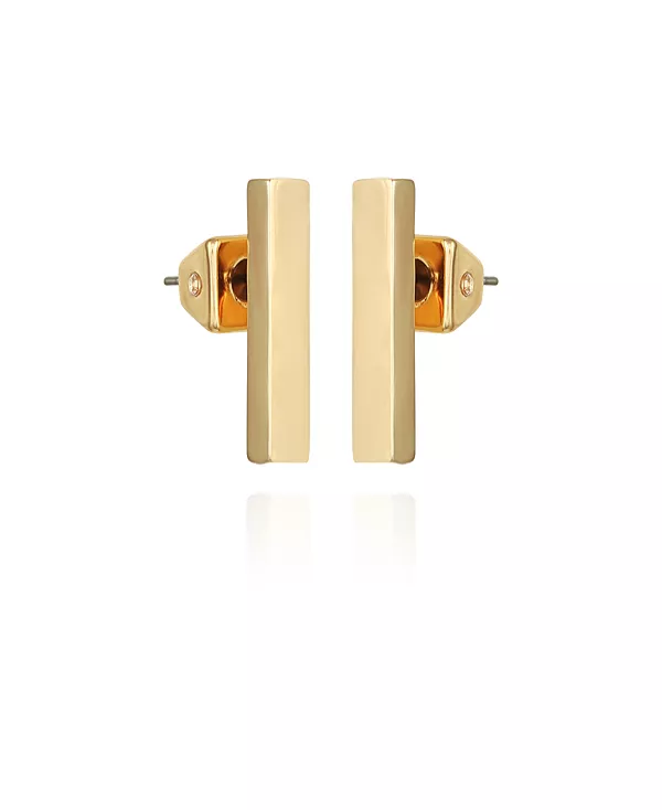 

Серьги-Гвоздики прямоугольной формы золотистого оттенка Vince Camuto, gold-tone