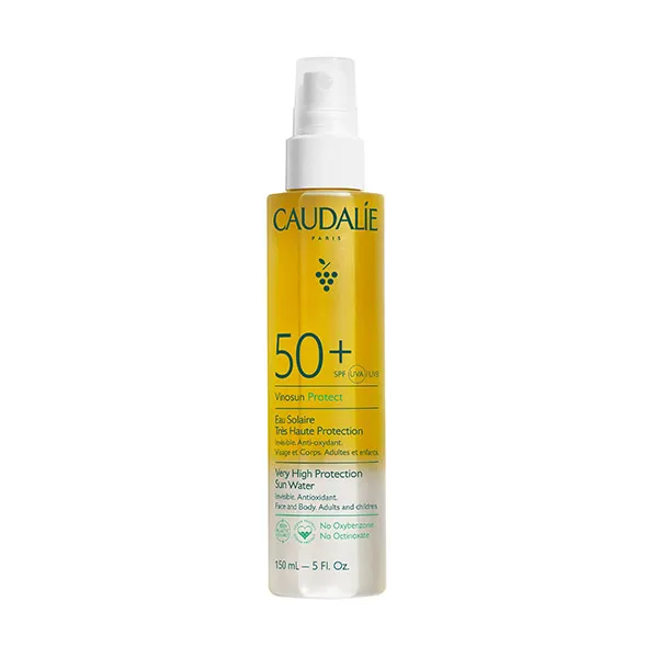 

Солнечная вода с высокой степенью защиты Vinosun Spf50+ Caudalie, 150 ml